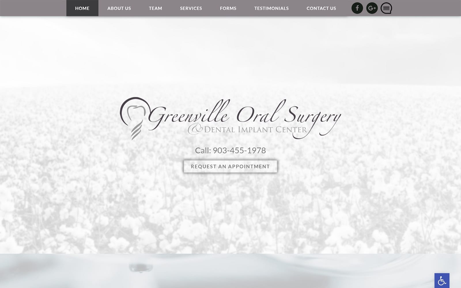 Greenvilletxoralsurgery.com Screenshot