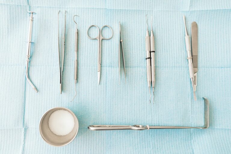 Dental tools in dental clinic.