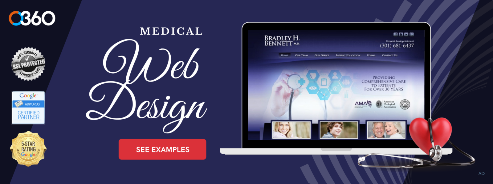 O360 Ad - Medical Website Design